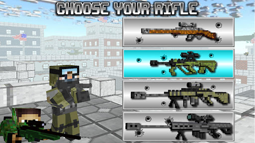 American Block Sniper Survival mod screenshots 1