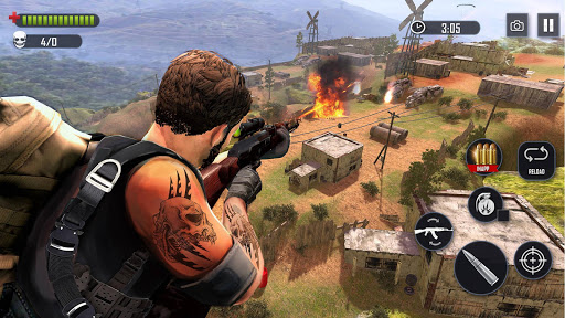 Battleground Fire Cover Strike Free Shooting Game mod screenshots 2