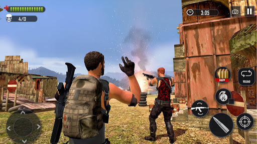 Battleground Fire Cover Strike Free Shooting Game mod screenshots 4