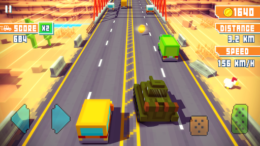 Blocky Highway Traffic Racing mod screenshots 1