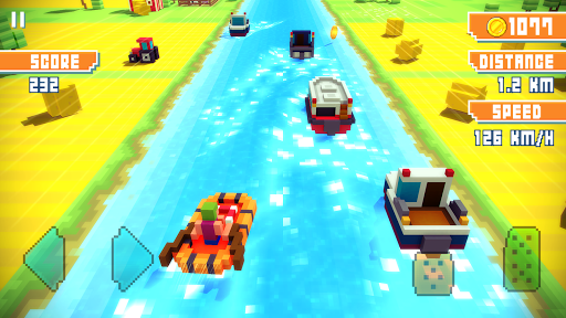 Blocky Highway Traffic Racing mod screenshots 2