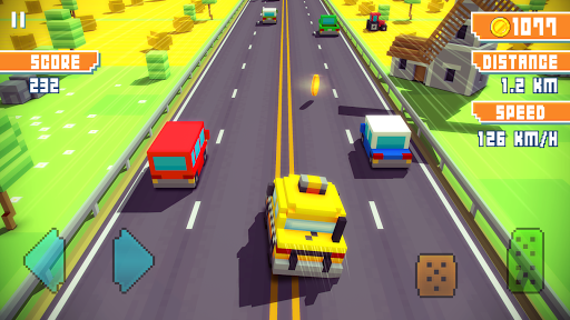 Blocky Highway Traffic Racing mod screenshots 5