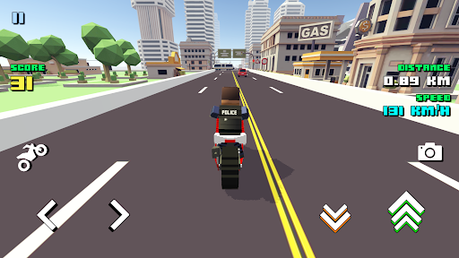 Blocky Moto Racing – motorcycle rider mod screenshots 1