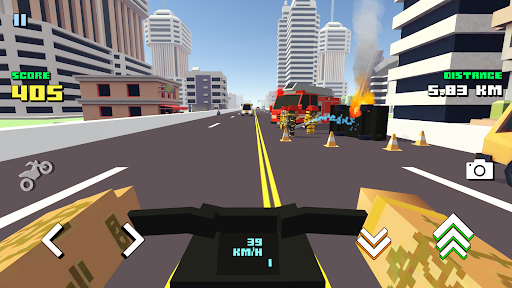 Blocky Moto Racing – motorcycle rider mod screenshots 3