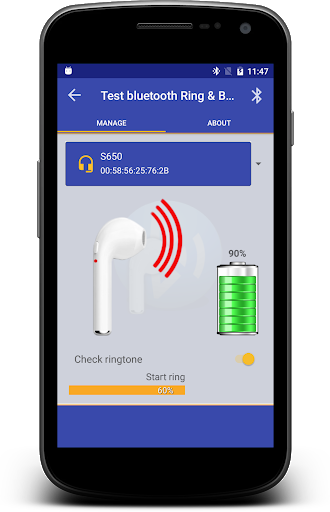 Bluetooth check ringtone amp show battery level mod screenshots 2