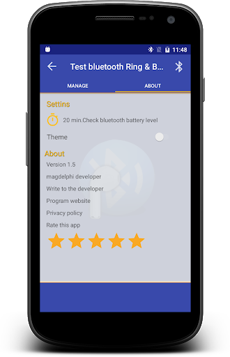 Bluetooth check ringtone amp show battery level mod screenshots 4