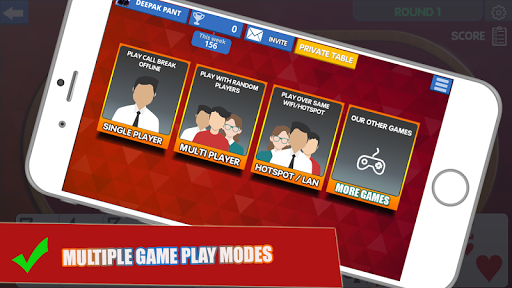 Call Break Card Game -Online Multiplayer Callbreak mod screenshots 4