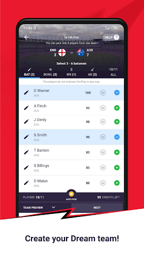 CricPlay – Fantasy Cricket Prediction Live Score mod screenshots 2