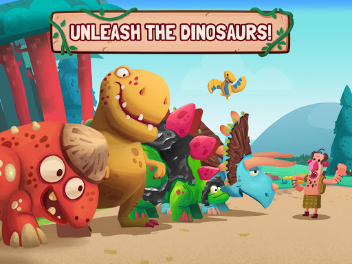 Dino Bash – Dinosaurs v Cavemen Tower Defense Wars mod screenshots 2