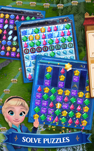 Disney Frozen Free Fall – Play Frozen Puzzle Games mod screenshots 1