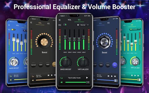 Equalizer amp Bass Booster – Music Volume EQ mod screenshots 1