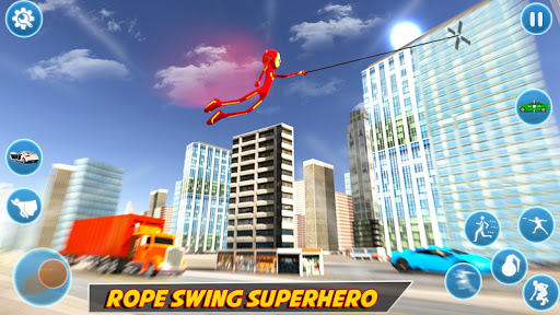 Flash Stickman Rope Hero Speed Hero Crime City mod screenshots 2