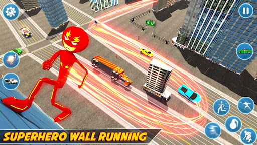 Flash Stickman Rope Hero Speed Hero Crime City mod screenshots 3