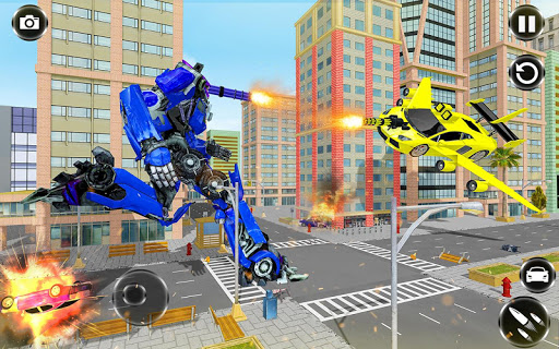 Flying Car Games – Super Robot Transformation Game mod screenshots 2