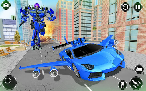 Flying Car Games – Super Robot Transformation Game mod screenshots 3