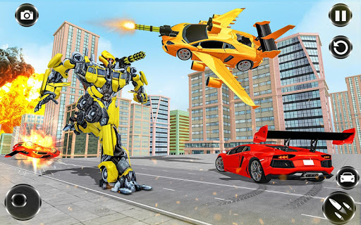 Flying Car Games – Super Robot Transformation Game mod screenshots 5