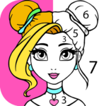 Girls Coloring Book – Color by Number for Girls MOD