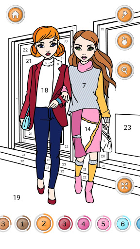 Girls Coloring Book – Color by Number for Girls mod screenshots 5