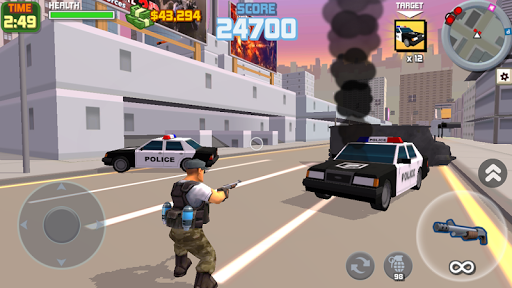 Grand Gangster Shooter Pixel 3D Gun Crime Game mod screenshots 1