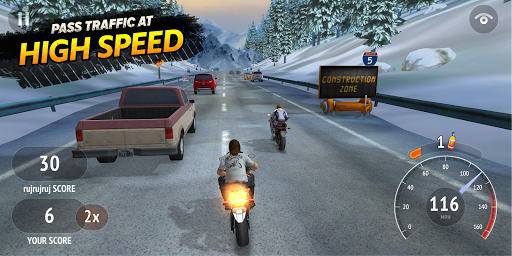 Highway Rider Motorcycle Racer mod screenshots 2