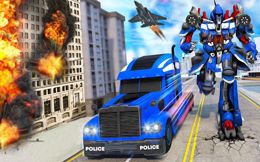 Indian Police Robot Transform Truck mod screenshots 3