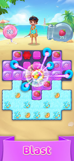 Jellipop Match-Decorate your dream island mod screenshots 4