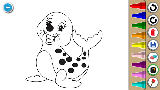 Kids Coloring Book Cute Animals Coloring Pages mod screenshots 5