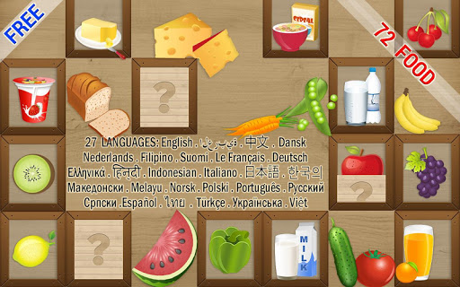 Kids Game Memory Match Food mod screenshots 1