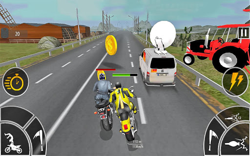 Moto Bike Attack Race 3d games mod screenshots 4