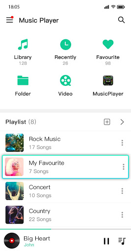 Music player amp Video player with equalizer mod screenshots 3