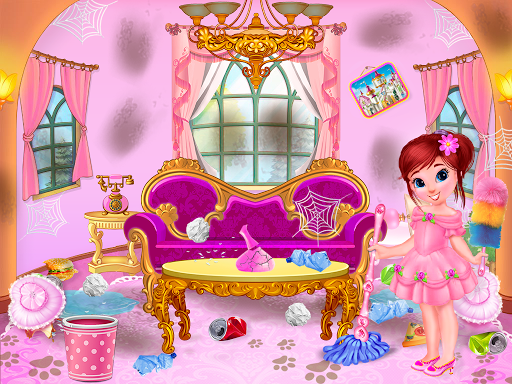 Princess House Cleanup For Girls Keep Home Clean mod screenshots 2