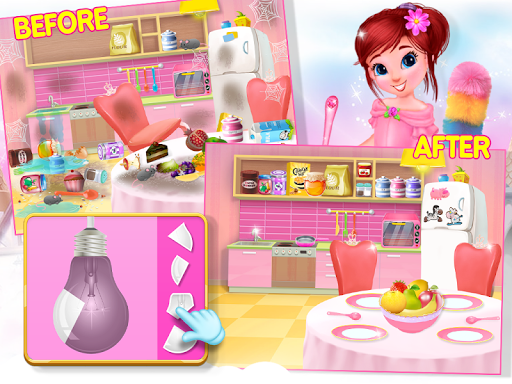 Princess House Cleanup For Girls Keep Home Clean mod screenshots 3