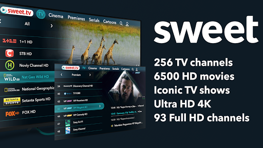 SWEET.TV for TV. 260 TV channels and TOP movies mod screenshots 1