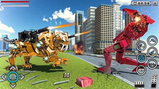 Tiger Robot Transforming Games Car Robot Games mod screenshots 3