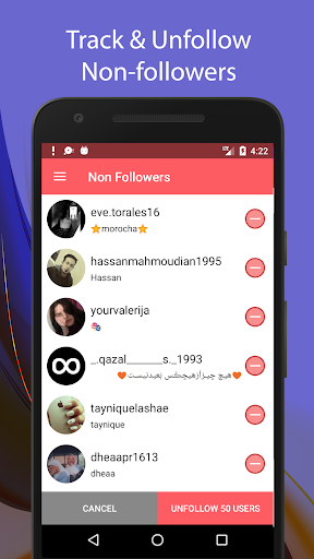 Unfollow for Instagram – Non followers amp Fans mod screenshots 1
