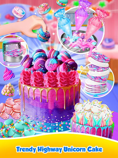 Unicorn Food – Sweet Rainbow Cake Desserts Bakery mod screenshots 3