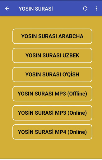 Yasin Surasi Uzbek MP3 va MP4 mod screenshots 4