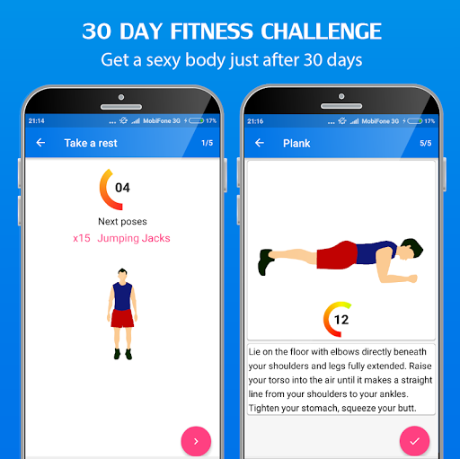 30 Day Home Workout – Fit challenge home workouts mod screenshots 5