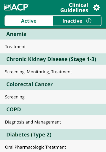 ACP Clinical Guidelines mod screenshots 1