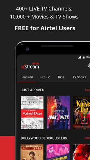 Airtel Xstream App Movies LiveTV TV Shows mod screenshots 2