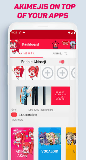 Akimeji Shimeji Chibis Live Wallpaper over apps mod screenshots 1