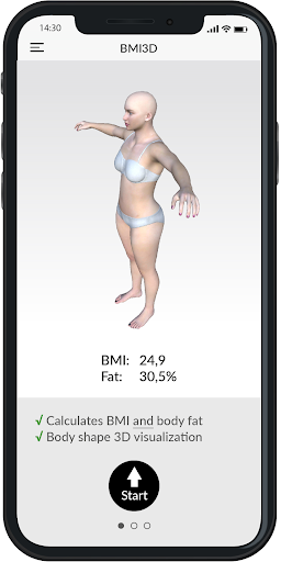 BMI 3D – Body Mass Index and body fat in 3D mod screenshots 1