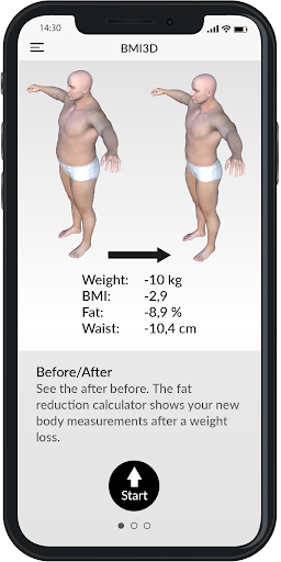 BMI 3D – Body Mass Index and body fat in 3D mod screenshots 2