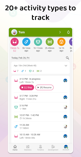 Baby Daybook – Newborn Tracker. Breastfeeding log. mod screenshots 2