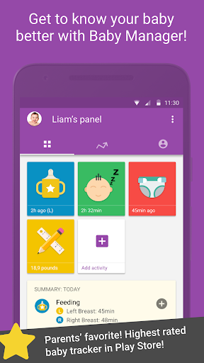 Baby Manager – Breastfeeding Log and Tracker mod screenshots 1