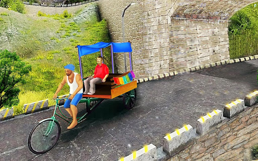 Bicycle Rickshaw Simulator 2019 Taxi Game mod screenshots 3