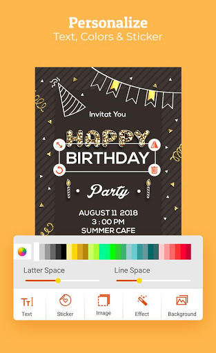 Birthday Invitation Maker Invitation Card Maker mod screenshots 3