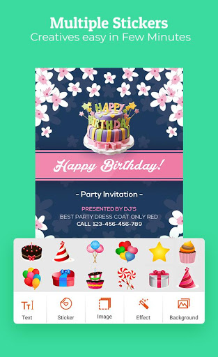 Birthday Invitation Maker Invitation Card Maker mod screenshots 4