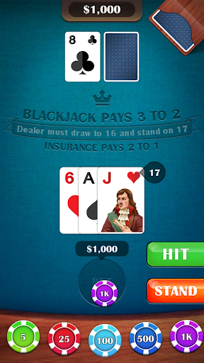 Blackjack 21 – casino card game mod screenshots 4