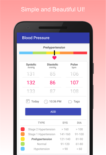 Blood Pressure Diary mod screenshots 1